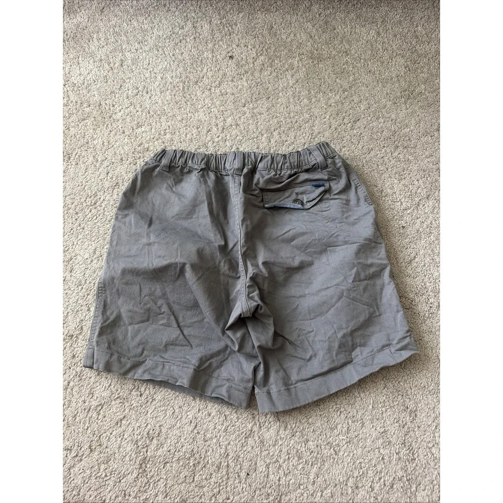 Chubbies Originals Shorts Mens Small Gray 7 Inseam Elastic Waist Chino Casual